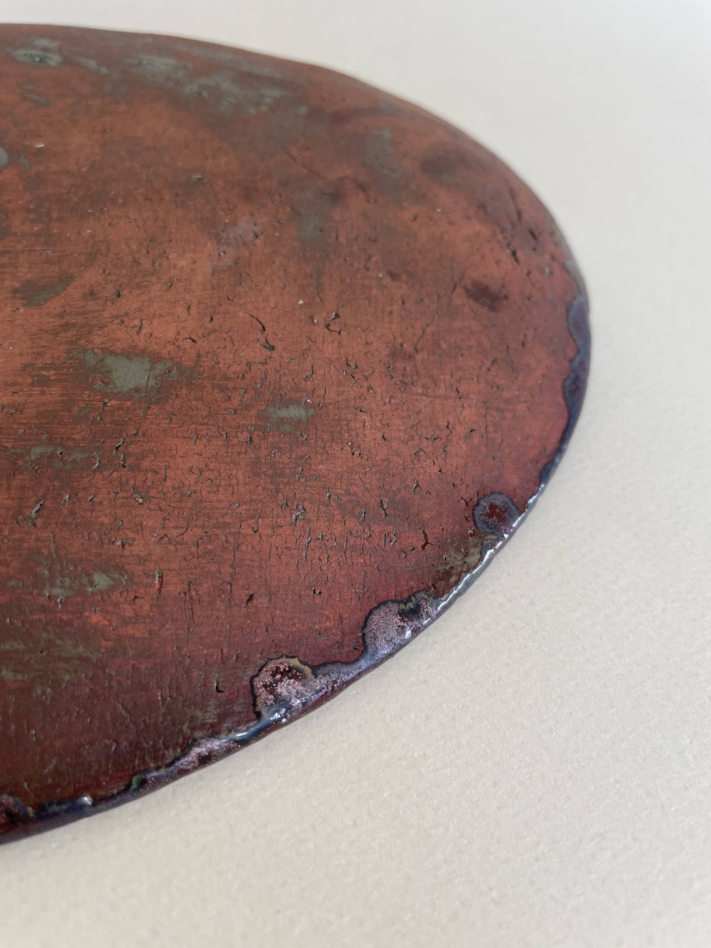 "Bon Appétit" Volcano Glazed Ceramic Dish
