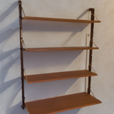 Teak wall shelves, Vintage Scandinavian 1960s