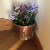 Old copper and brass pot cover 20th century