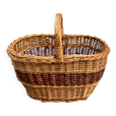 Panier en osier vintage