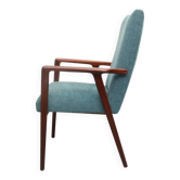 1960s armchair high back in teak, restored