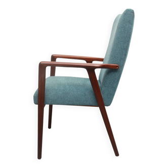 1960s armchair high back in teak, restored