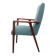 1960s armchair high back in teak, restored