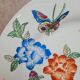 Vintage decorative plate flowers & butterflies – Macao – Oriental Art Objects