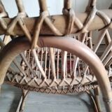 Rattan rocking chair from the 60s by Rohe Noordwolde