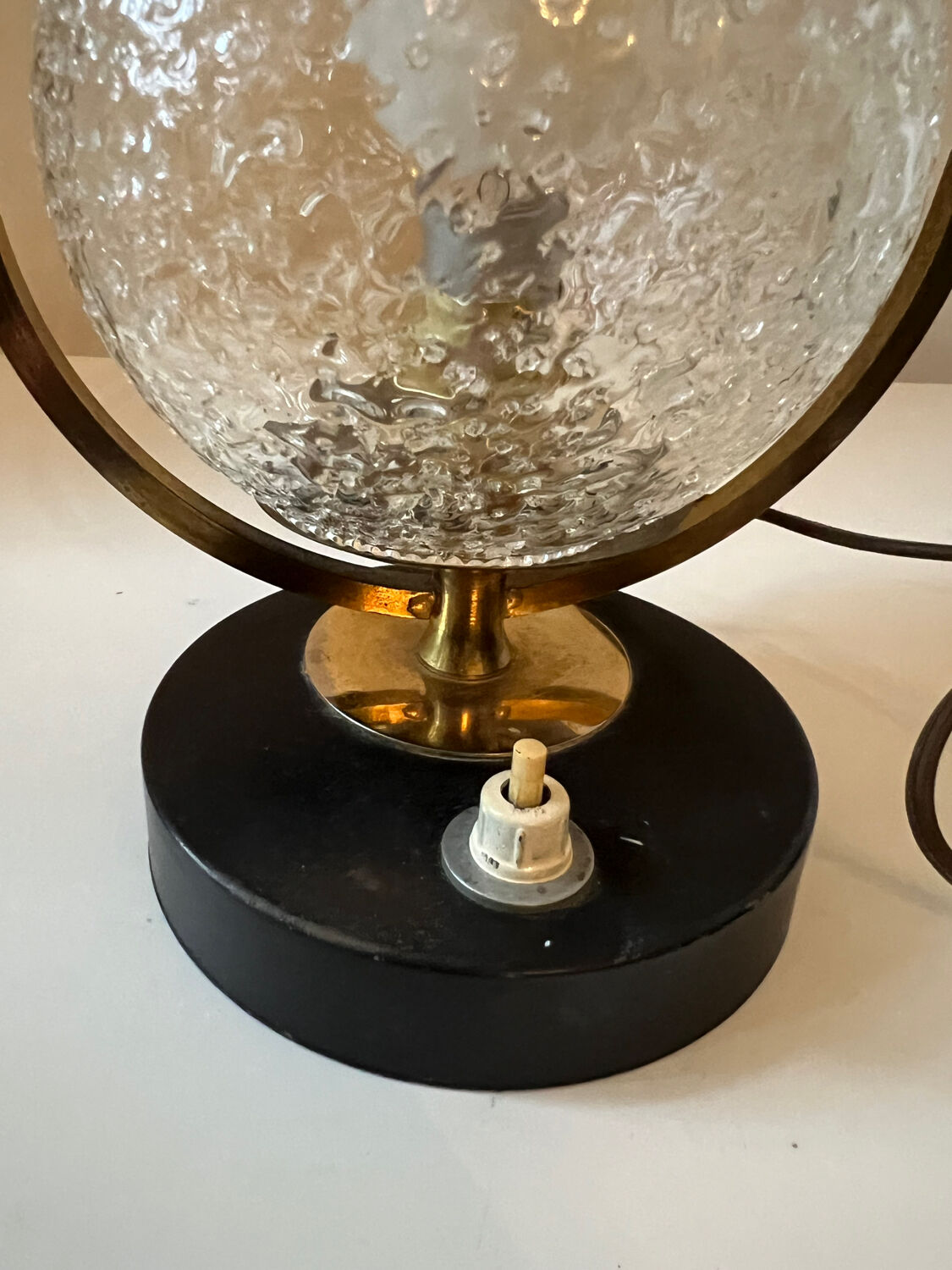 Small vintage bedside table lamp from the 1960s