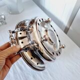 Antique 20th century silver plated baroque style plate warmer