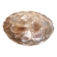 Round amber molded glass ceiling light