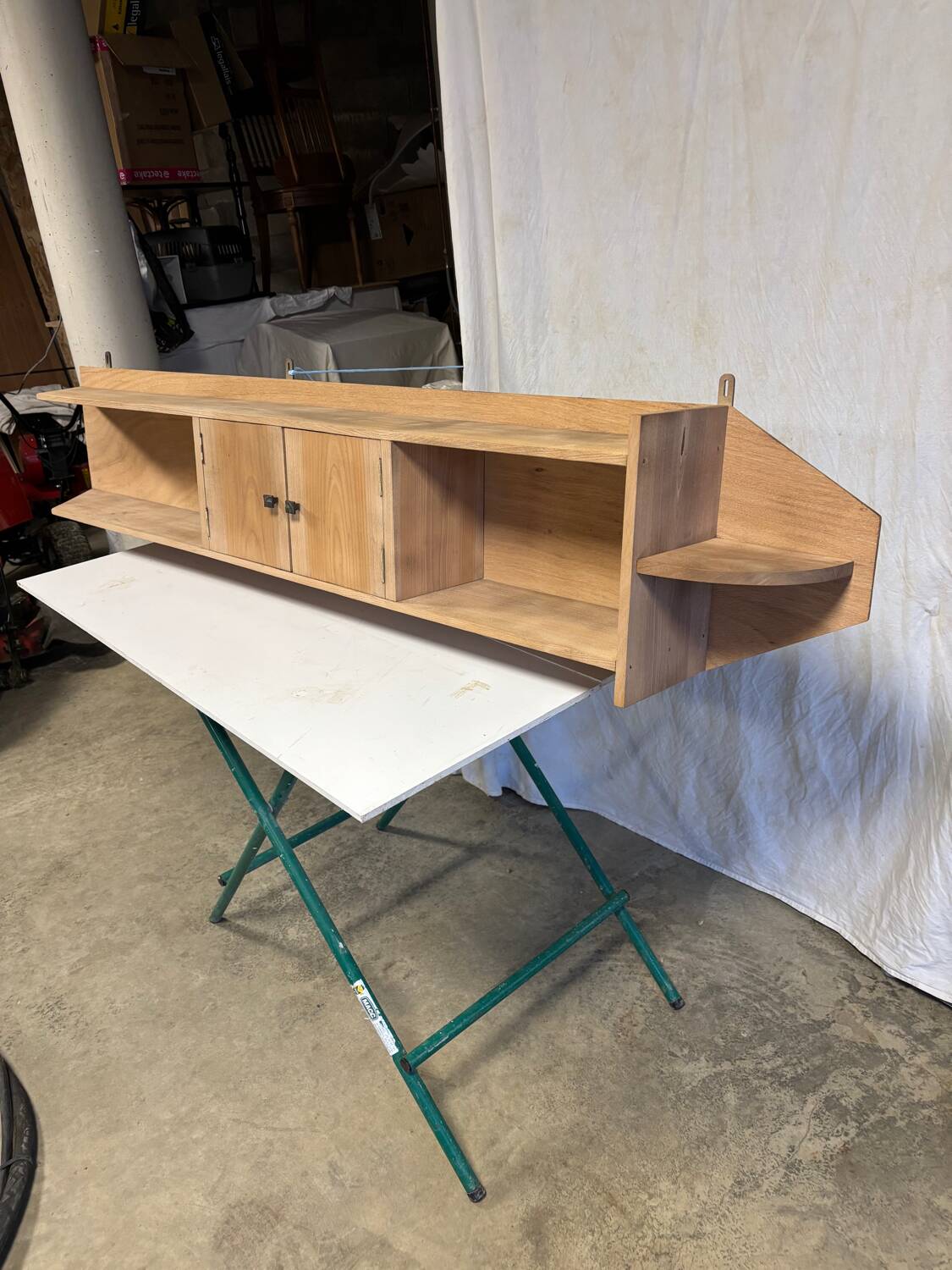 Vintage hanging shelf