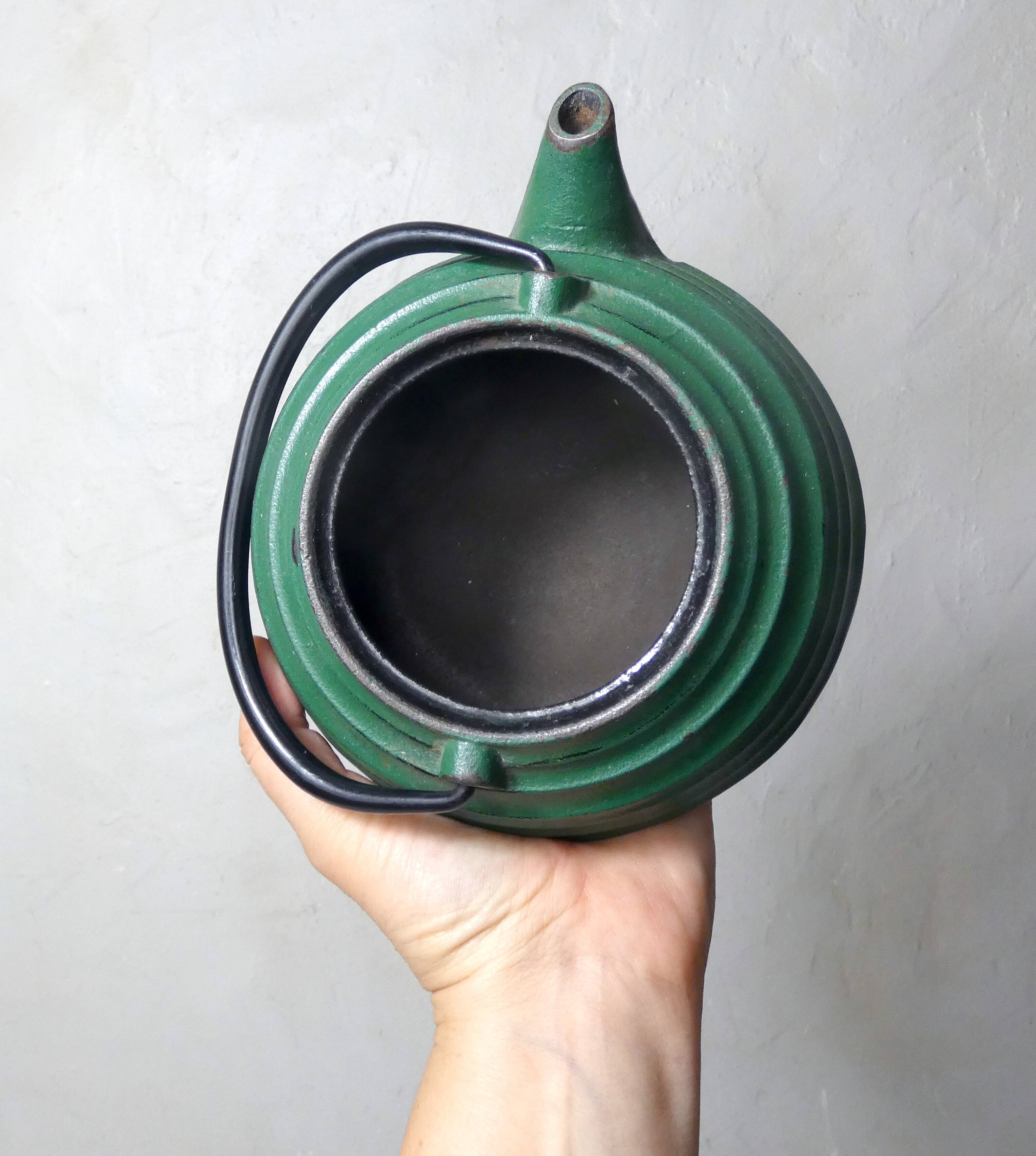 Cast iron teapot