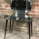 Vintage art deco style dressing table in mirror and wood 50'S