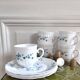 Lot 5 large vintage Arcopal myosotis Veronica tea and coffee cups
