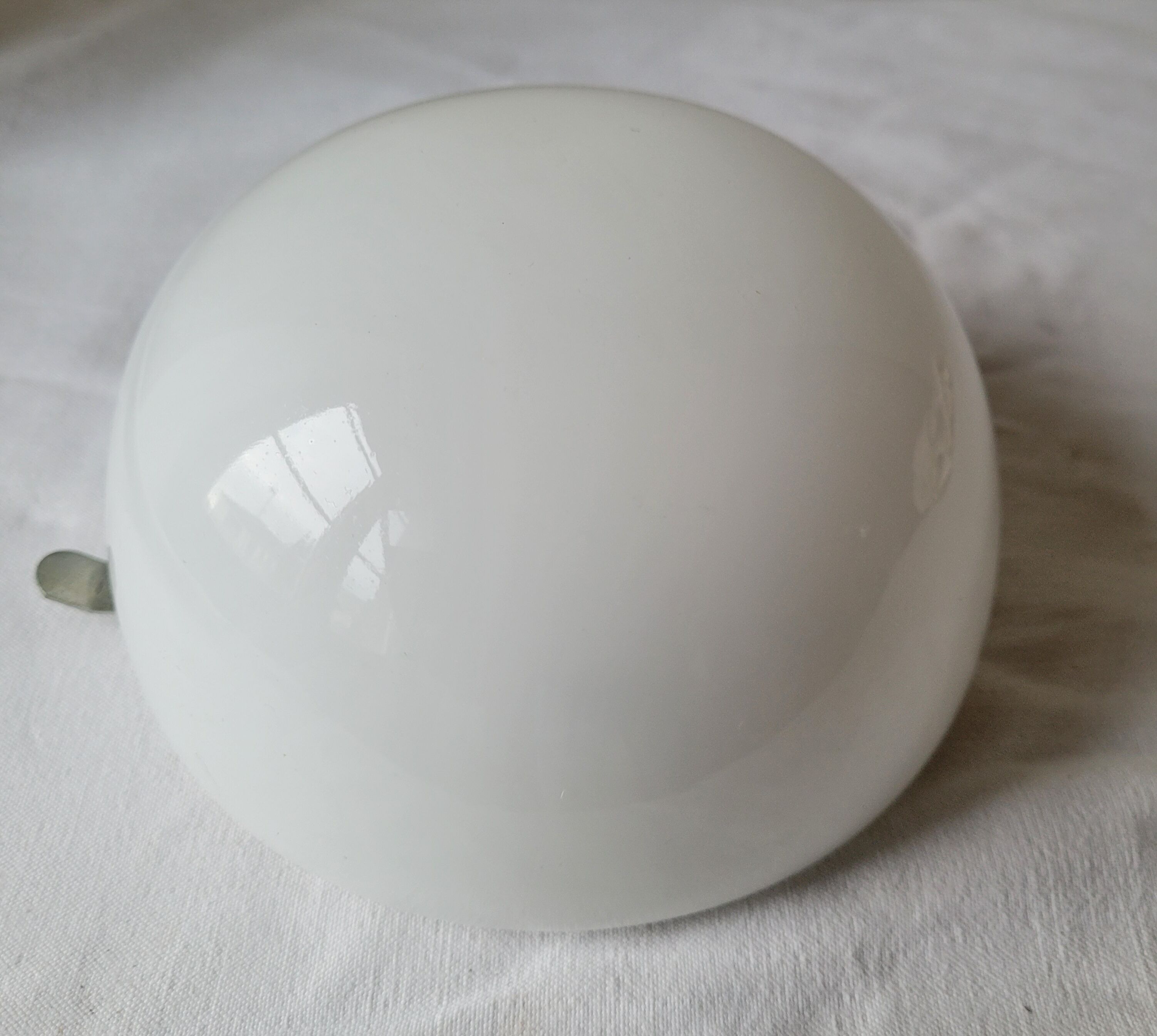 Half-globe opaline ceiling lamp