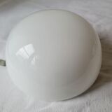 Half-globe opaline ceiling lamp
