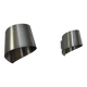 Pair of vintage wall lights, brushed metal, France 1970