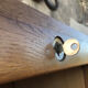 Restored notary cabinet with solid oak curtains