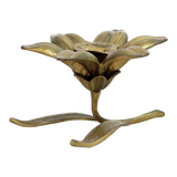 Brass flower candle holder