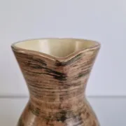 Vintage Saint-Clément ceramic pitcher / carafe - Guilloché decoration