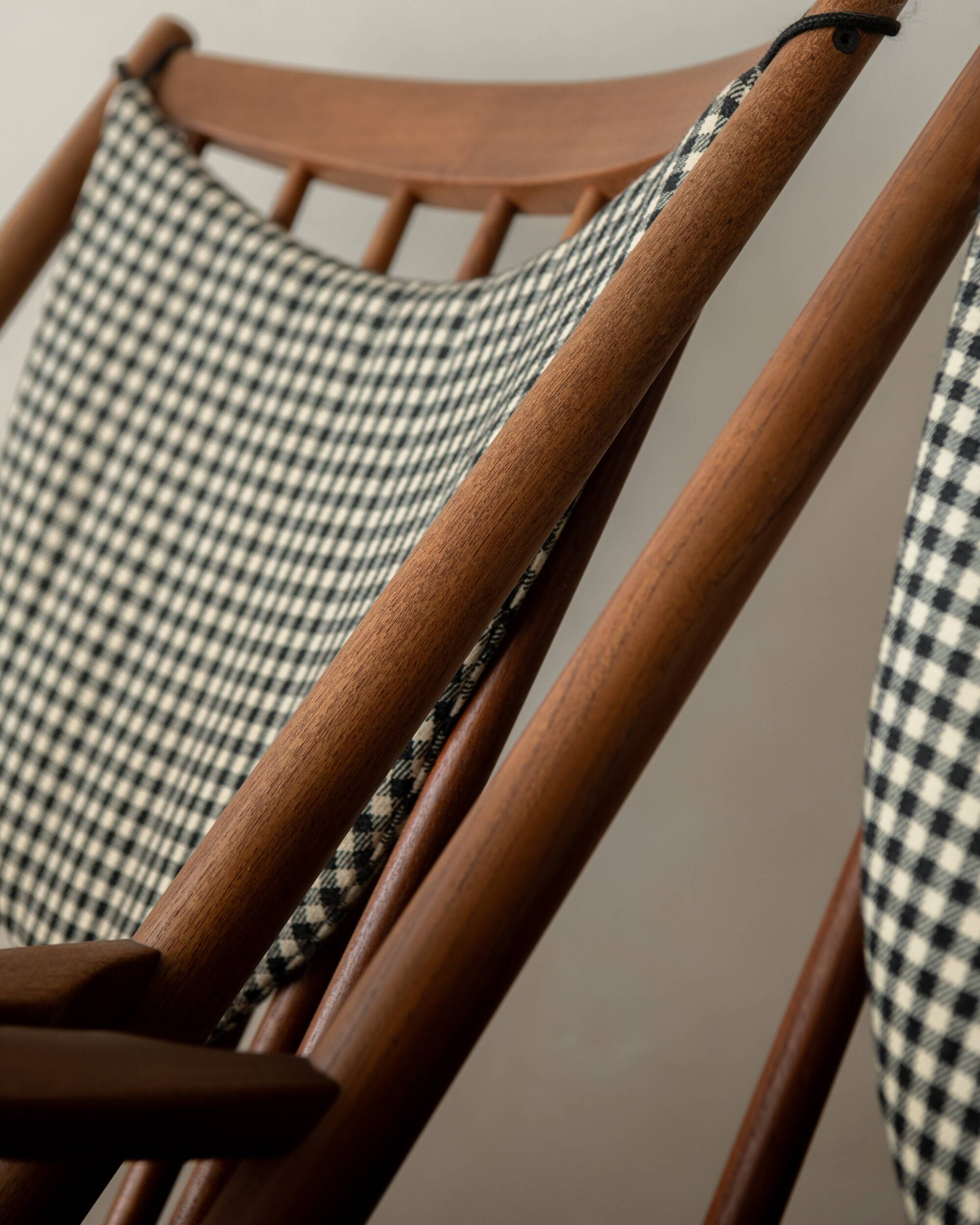 Vintage Danish Teak Rocking Chair Model 182 Frank Reenskaug Bramin, 1950s