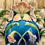 Grand vase barbotine Art Nouveau