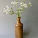 Pyrite stoneware bottle vase by Charles Gaudry