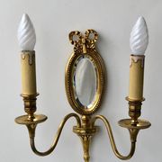Louis XVI Wall Lamp Lucien Gau Mirror