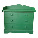 Commode verte Farmhouse style