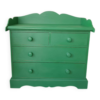 Farmhouse style green chest of drawers