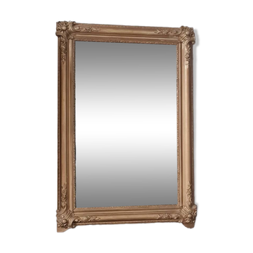 Miroir ancien  rectangulaire avec moulures 103 x 68