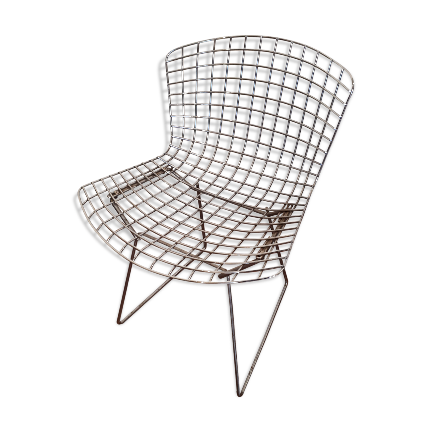 Chair "wire" Harry Bertoia ed.  Knoll chrome