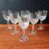 6 clear wine glasses VMC Reims France, teardrop, diamond Roxane 4 cl