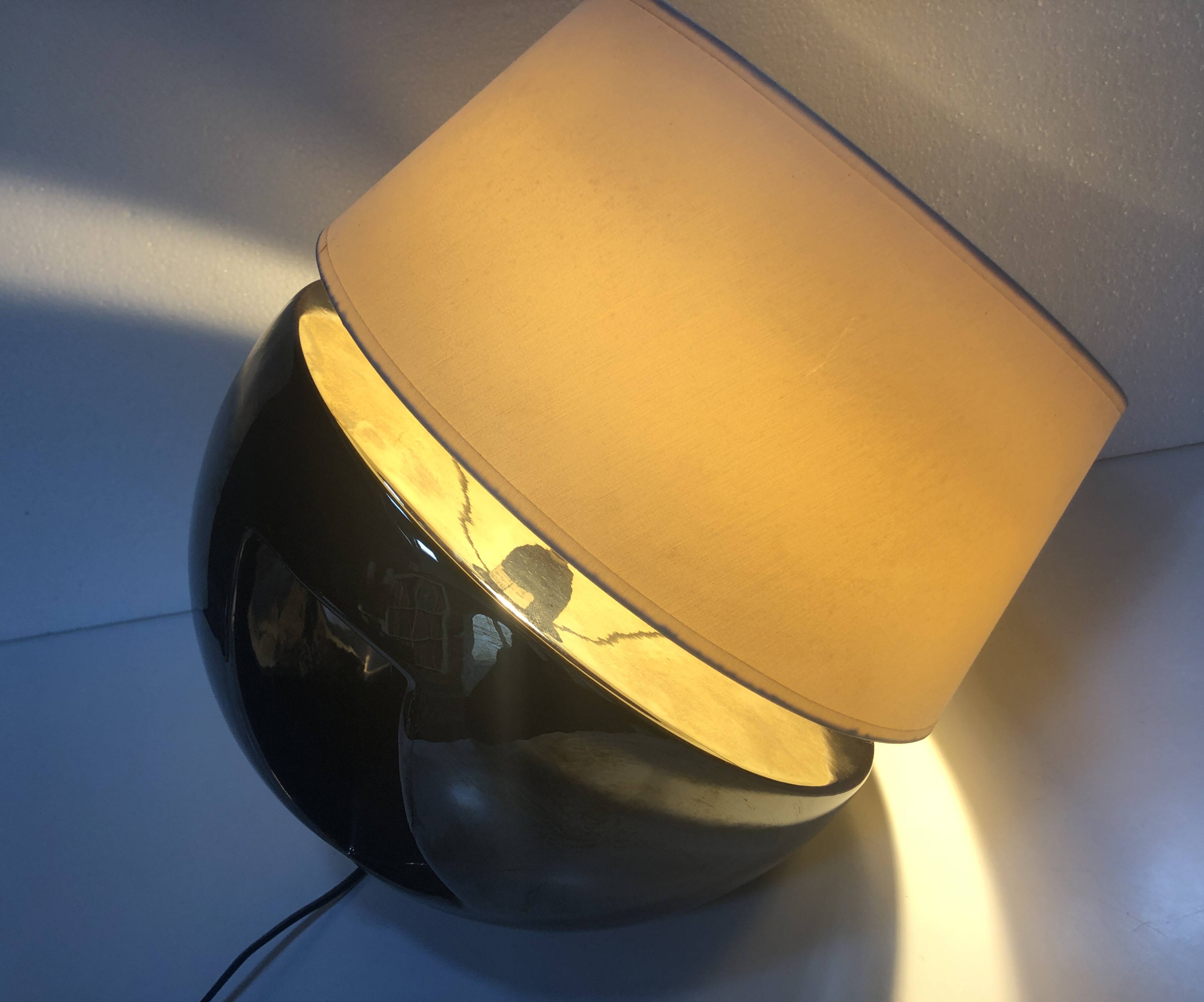 Large Vintage Lamp • Glazed Earthenware • Louis Drimmer • Space Age • 1960