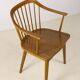 Fauteuil à dossier en fuseau par Axel O. Larsen, Modèle 1776 FH, Danemark, années 1940.