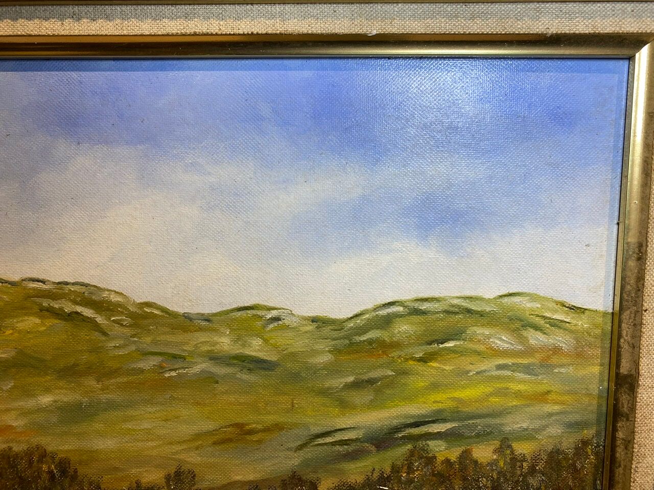 Old painting, Provencal landscape, signed, 60s/70s