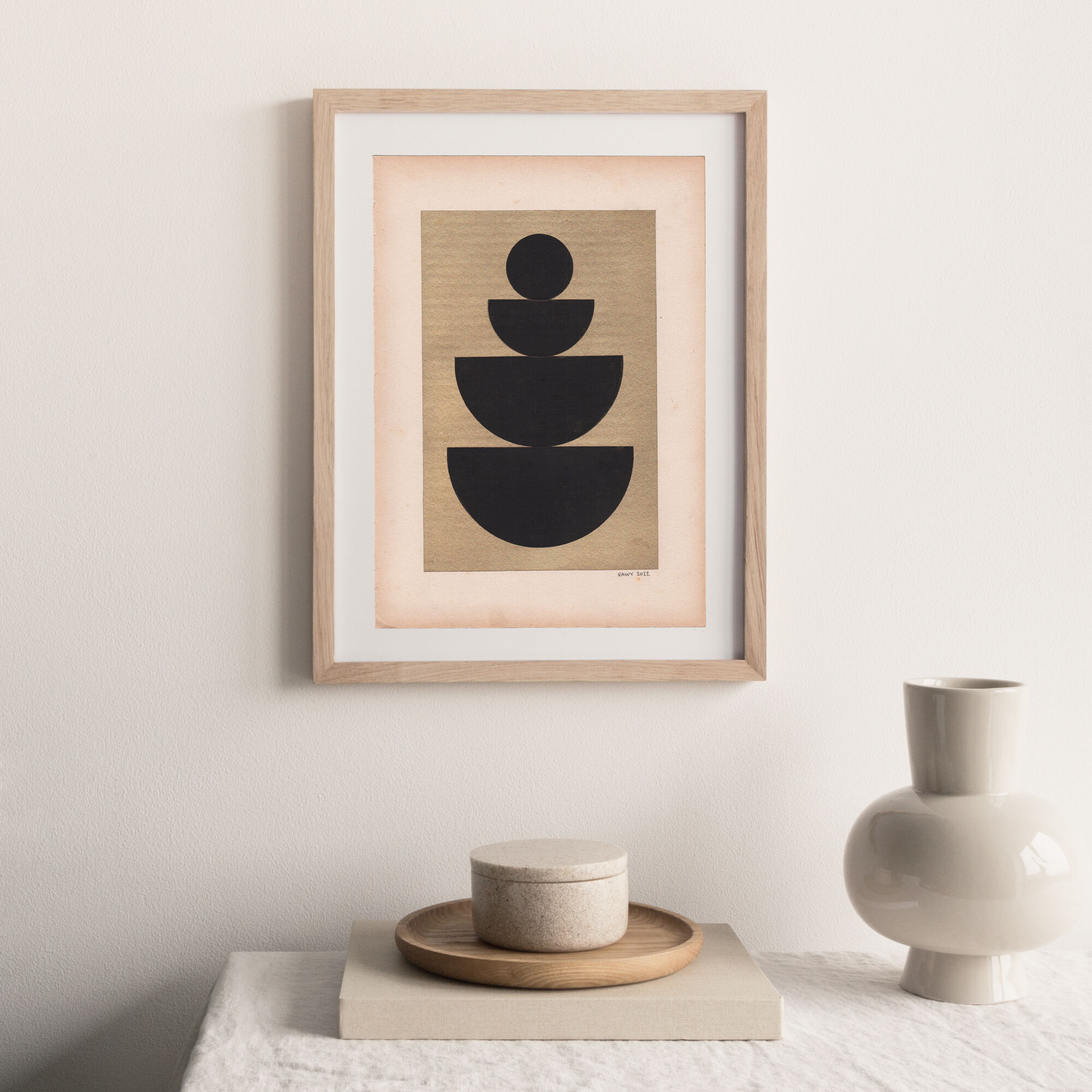 Collage on paper 20x30cm • M656 • signed Eawy