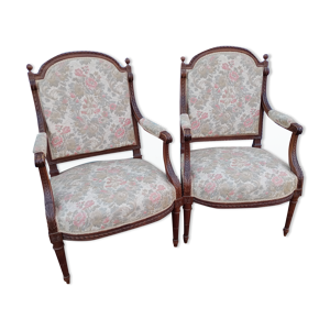 Paire de fauteuils louis