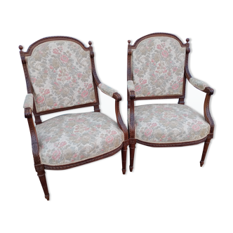 Pair of Louis xvl armchairs