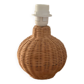 Pied de lampe en rotin