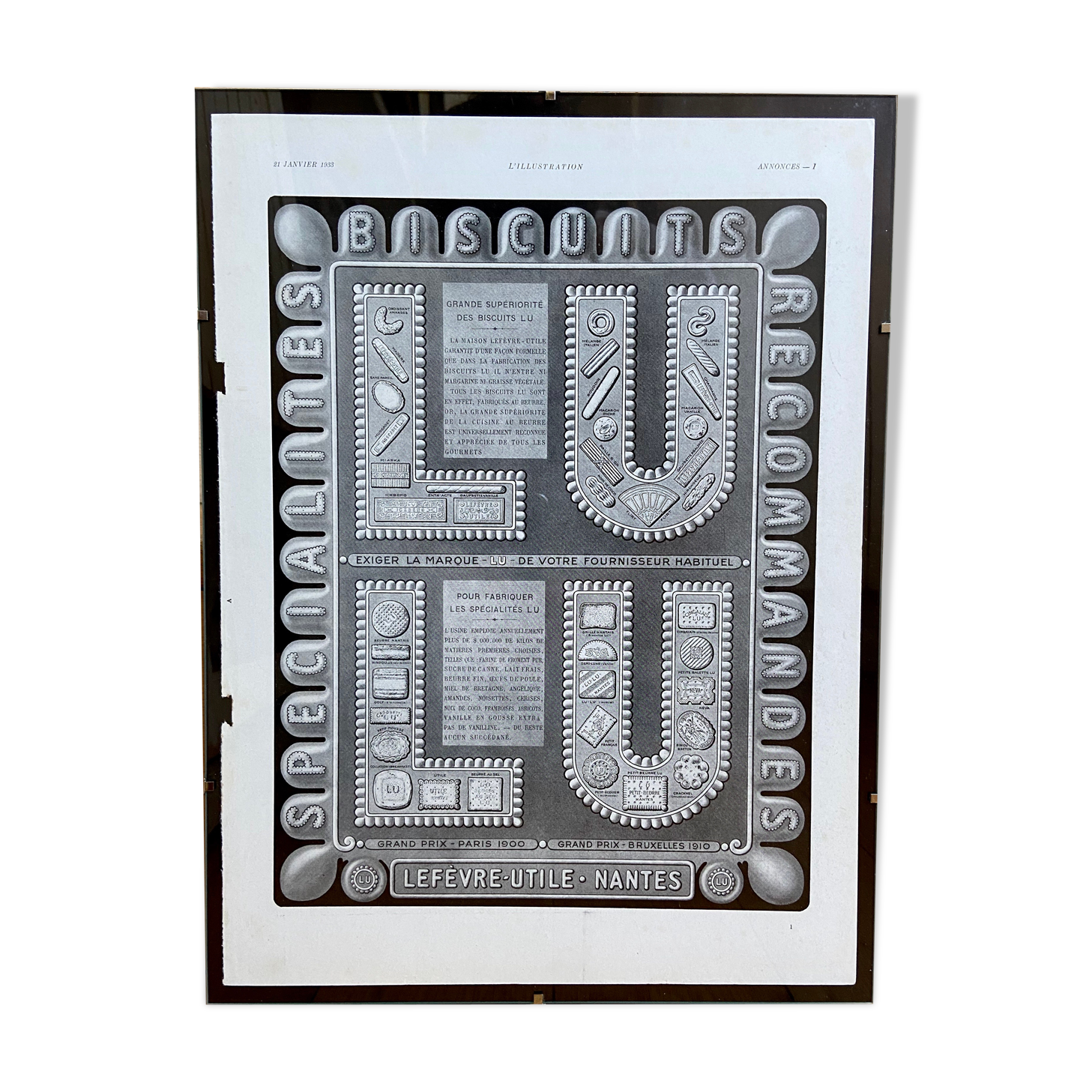 LU advertising poster January 21, 1933