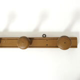 Vintage wooden coat rack, 5 hooks