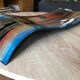 Art deco multicolored glass tray