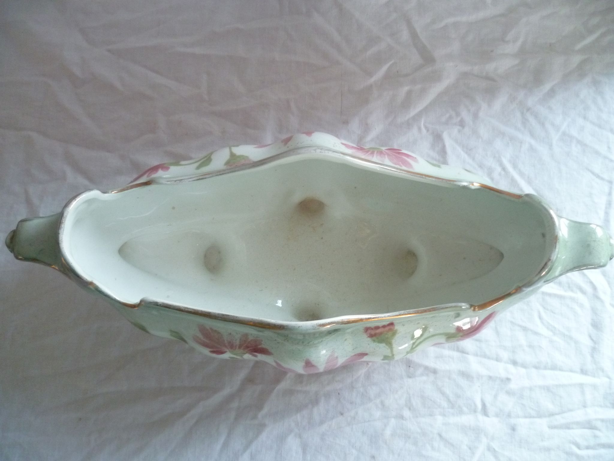 Faience gardener Luneville k&g art nouveau flower decoration