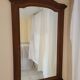 Large Art Nouveau Mirror 1910 - Solid Walnut
