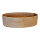 Oval solid wood bowl