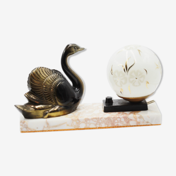 Lampe art deco cygne