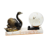 Lampe art deco cygne