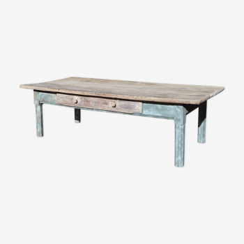 Old patinated coffee table