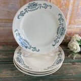 4 Longchamps iron earth soup plates