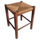 Tabouret Dordogne par Charlotte Perriand, paille tissée, France, années 1950.