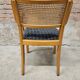 Chair armchair cannage wood 1960 vintage